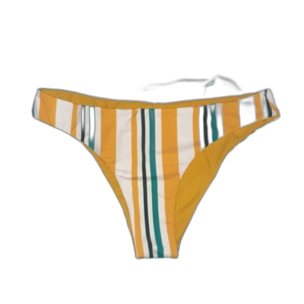 Cupshe Large Multi Stripe Bikini Bottom NWT